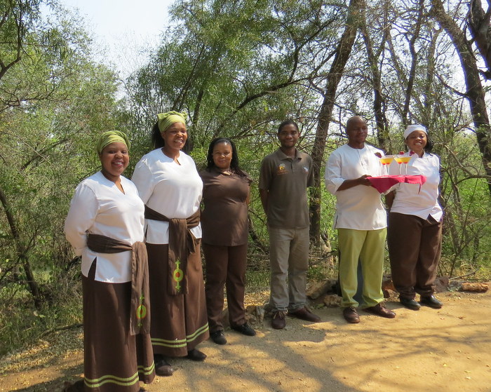 Safari lodge housekeeping staff at Nambiti